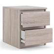 Tvilum Scottsdale 2 Drawer Wood Nightstand in Truffle