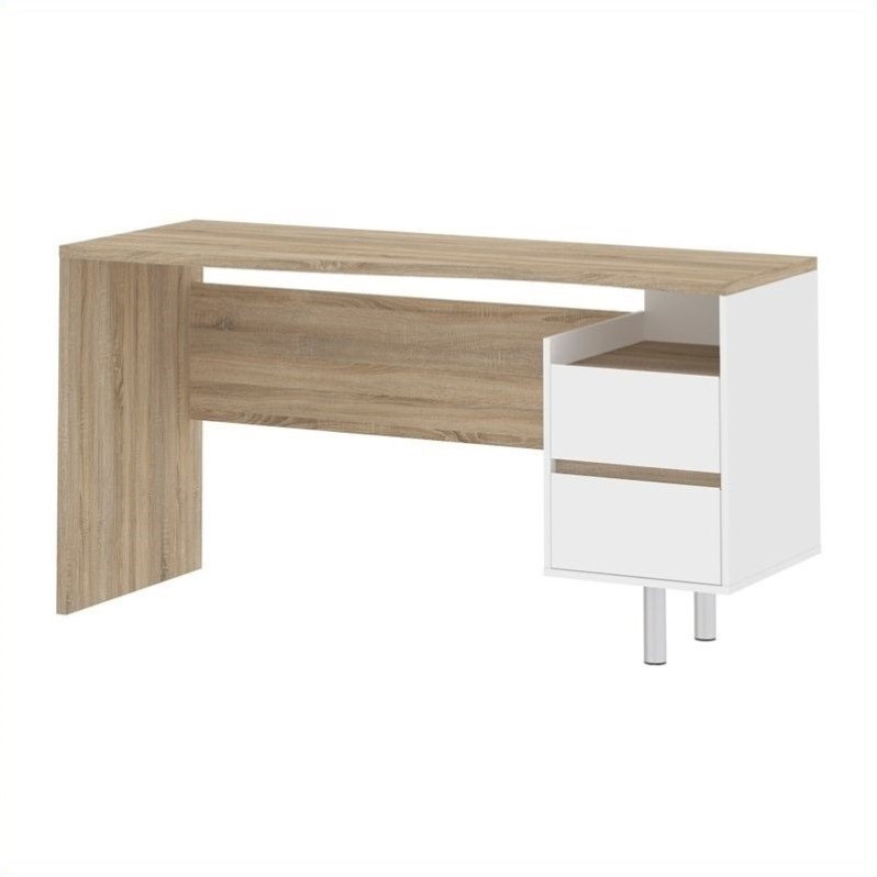 Tvilum Whitman Plus Walter Desk In Oakstructure And White 80107ak49 Tvilum Whitman Plus Walter Desk In Oakstructure And White