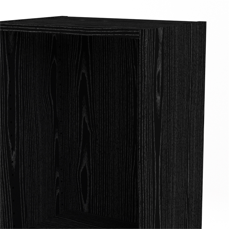 Tvilum Element Tall Narrow 5 Shelf Bookcase in Black Wood Grain 7177561