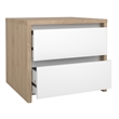 Tvilum Element Tall Wide 5 Shelf Bookcase in White