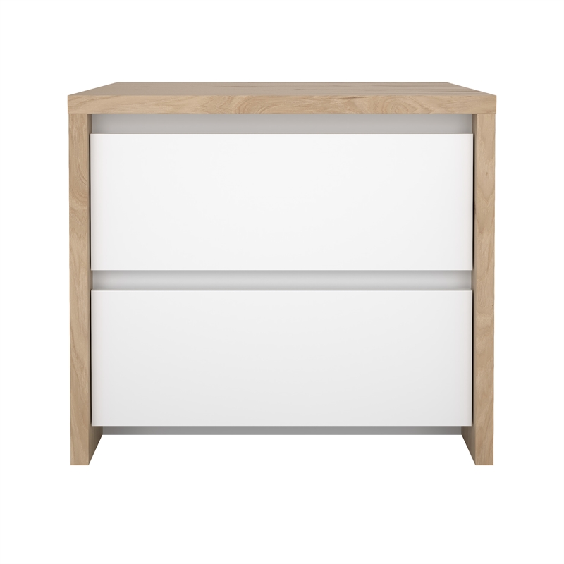 Tvilum Element Tall Wide 5 Shelf Bookcase in White