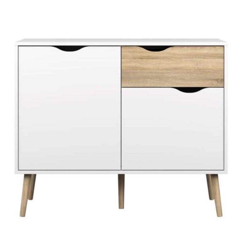 White Oak Tvilum 7538749ak Diana Sideboard with 2 Doors and 1 Drawer