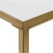 Uttermost Hayley Modern Style Metal Console Table in Gold Finish