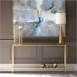 Uttermost Hayley Modern Style Metal Console Table in Gold Finish