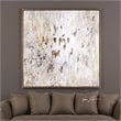 Uttermost Golden Raindrops Firwood and PU Abstract Art in Multi-Color