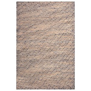 uttermost imara hand woven wool rug in navy blue and natural