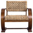 Uttermost Rehema Coastal Wood Accent Chair in Natural and Weathered Pecan