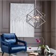Uttermost OBrien Contemporary Wood and Fabric Arm Chair in Blue and Black