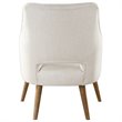 Uttermost Dree Contemporary Wood and Fabric Accent Chair in White and Oak