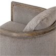 Uttermost Viaggio Contemporary Wood and Fabric Accent Chair in Gray