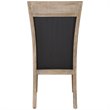 Uttermost Encore Wood Rattan and Fabric Accent Chair in Dark Gray