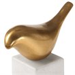 Uttermost Songbirds Brass and Marble Sculpture in White and Brass