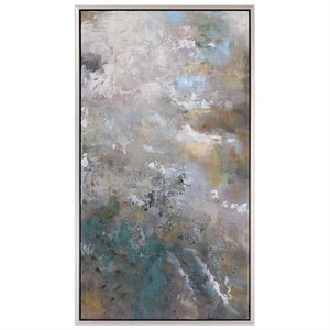 Uttermost Roaring Thunder Contemporary Canvas and Firwood Art in Multi-Color