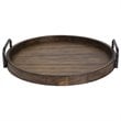 Uttermost Reine Coastal MDF Wood and Metal Serving Tray in Brown/Gray