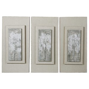 uttermost carolyn kinder 3 piece triptych trees canvas painting set