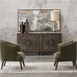 Uttermost Behind The Falls Firwood MDF and PU Abstract Art in Multi-Color