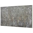 Uttermost Parkview Wood Linen and Plastic Landscape Art in Gold/Gray/Silver