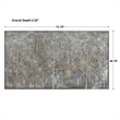 Uttermost Parkview Wood Linen and Plastic Landscape Art in Gold/Gray/Silver