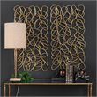 Uttermost In The Loop Contemporary Iron Wall Art in Gold (Set of 2)