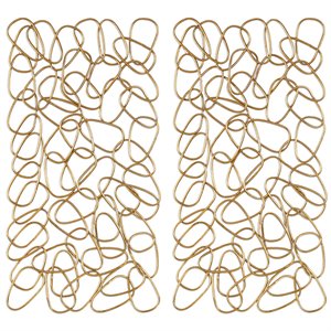 Uttermost In The Loop Contemporary Iron Wall Art in Gold (Set of 2)