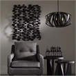 Uttermost Skipping Contemporary Iron Wall Art in Charcoal Black and Silver