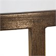 Uttermost Rhea 2-Piece Metal and Glass Top Nesting Coffee Table Set in Gold