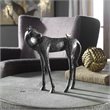 Uttermost Hello Friend Farmhouse Iron Horse Statue in Dark Brown and Bronze