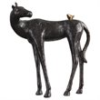 Uttermost Hello Friend Farmhouse Iron Horse Statue in Dark Brown and Bronze
