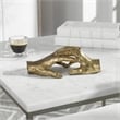 Uttermost Hold My Hand Contemporary Iron Sculpture in Gold Finish