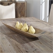 Uttermost Dough Coastal Reclaimed Wood and Iron Serving Tray in Brown