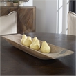 Uttermost Dough Coastal Reclaimed Wood and Iron Serving Tray in Brown