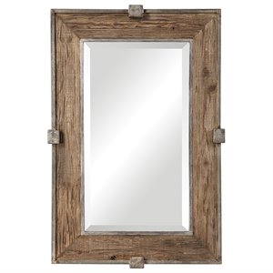 uttermost siringo decorative mirror in natural and burnished silver