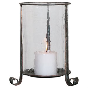 uttermost nicia candle holder in bronze
