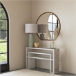 Uttermost Genara Wood Accent Console Table in Bone White and Oatmeal