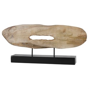 uttermost paol sculpture in natural and matte black