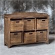 Uttermost Ardusin 6-Cubby Wood Hobby Cupboard in Driftwood and Gray Wash