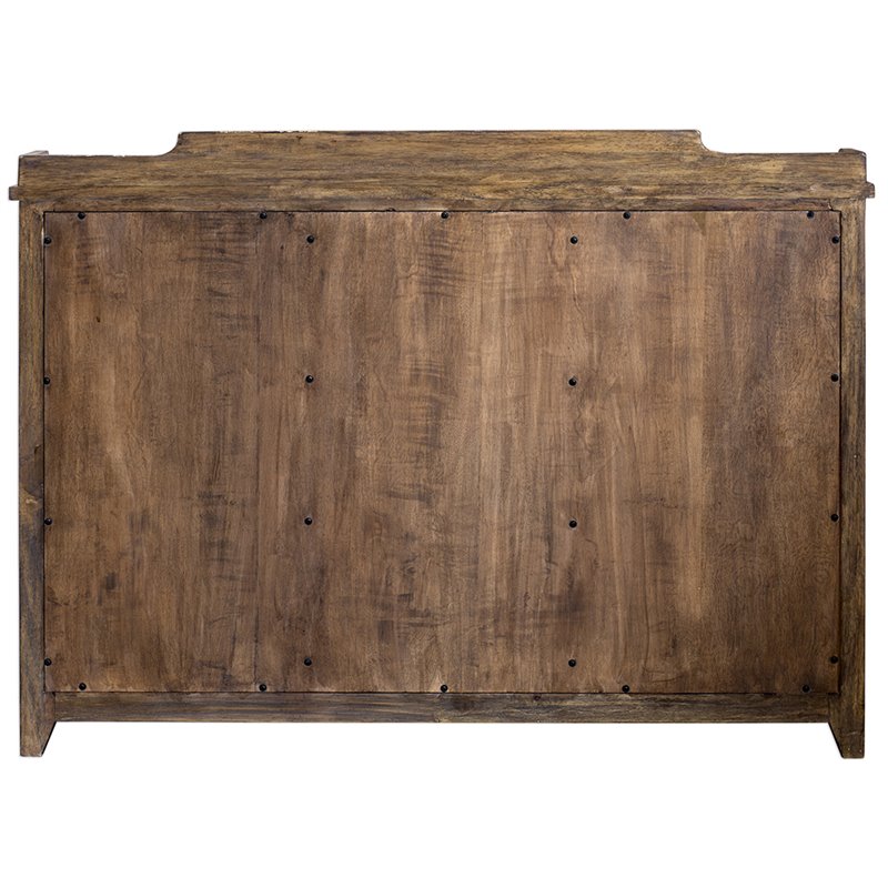 Uttermost Ardusin 6-Cubby Wood Hobby Cupboard in Driftwood and Gray Wash