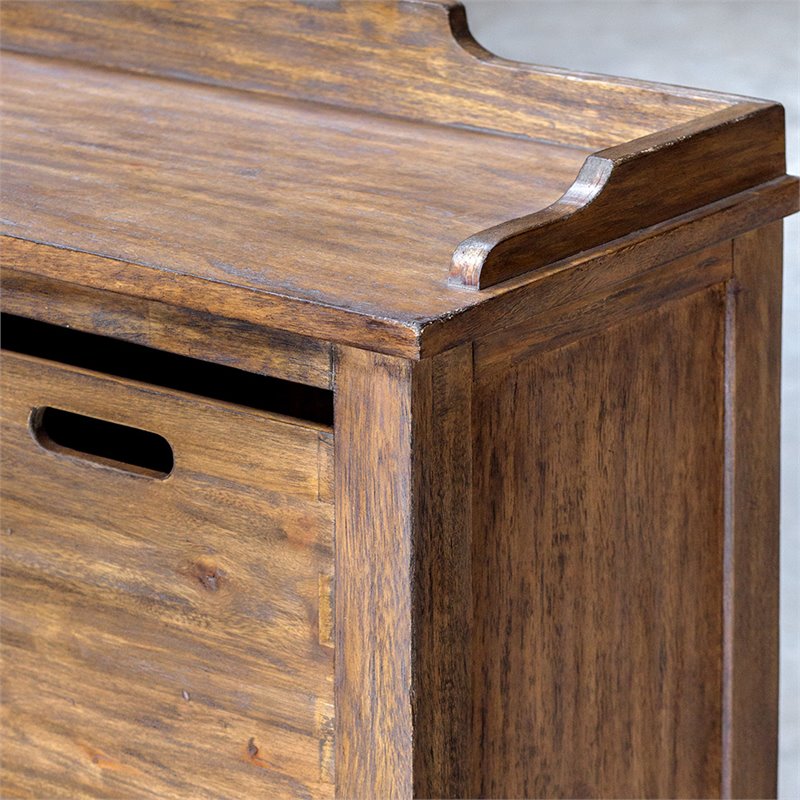 Uttermost Ardusin 6-Cubby Wood Hobby Cupboard in Driftwood and Gray Wash