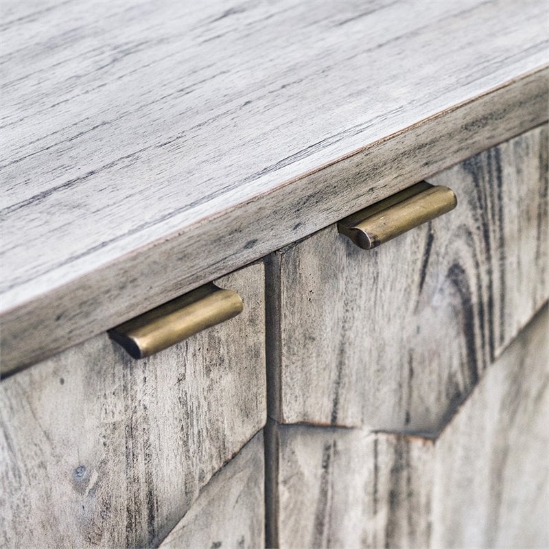 Uttermost Catori Contemporary MDF Wood Accent Console Table in Smoke Ivory