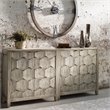 Uttermost Catori Contemporary MDF Wood Accent Console Table in Smoke Ivory