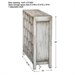Uttermost Catori Contemporary MDF Wood Accent Console Table in Smoke Ivory