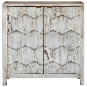 Uttermost Catori Contemporary MDF Wood Accent Console Table in Smoke Ivory