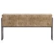 Uttermost Nevis Contemporary Wood and Metal Console Table in Oatmeal and Gray
