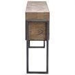 Uttermost Nevis Contemporary Wood and Metal Console Table in Oatmeal and Gray