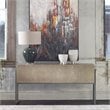 Uttermost Nevis Contemporary Wood and Metal Console Table in Oatmeal and Gray