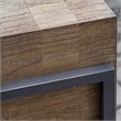 Uttermost Nevis Contemporary Wood and Metal Console Table in Oatmeal and Gray