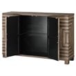 Uttermost Layton Wood and Metal Geometric Accent Console Table in Natural
