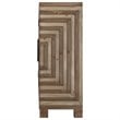 Uttermost Layton Wood and Metal Geometric Accent Console Table in Natural