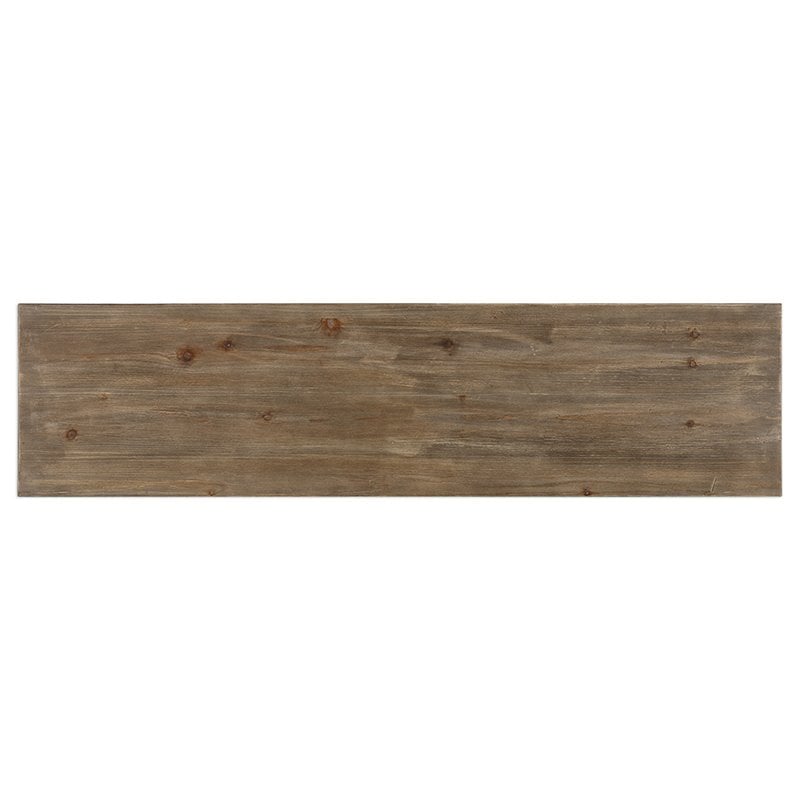 Uttermost Layton Wood and Metal Geometric Accent Console Table in Natural