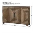 Uttermost Layton Wood and Metal Geometric Accent Console Table in Natural